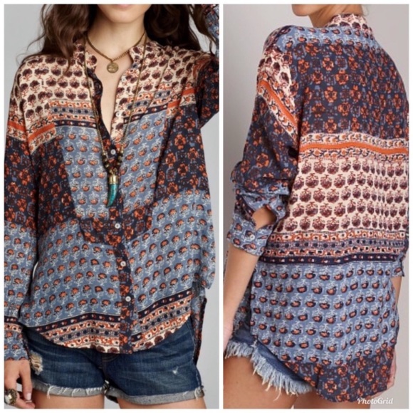 Free People Tops - Free PeopleBoho Patchwork Top